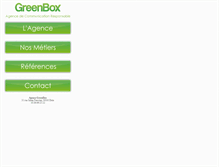 Tablet Screenshot of green-box.fr